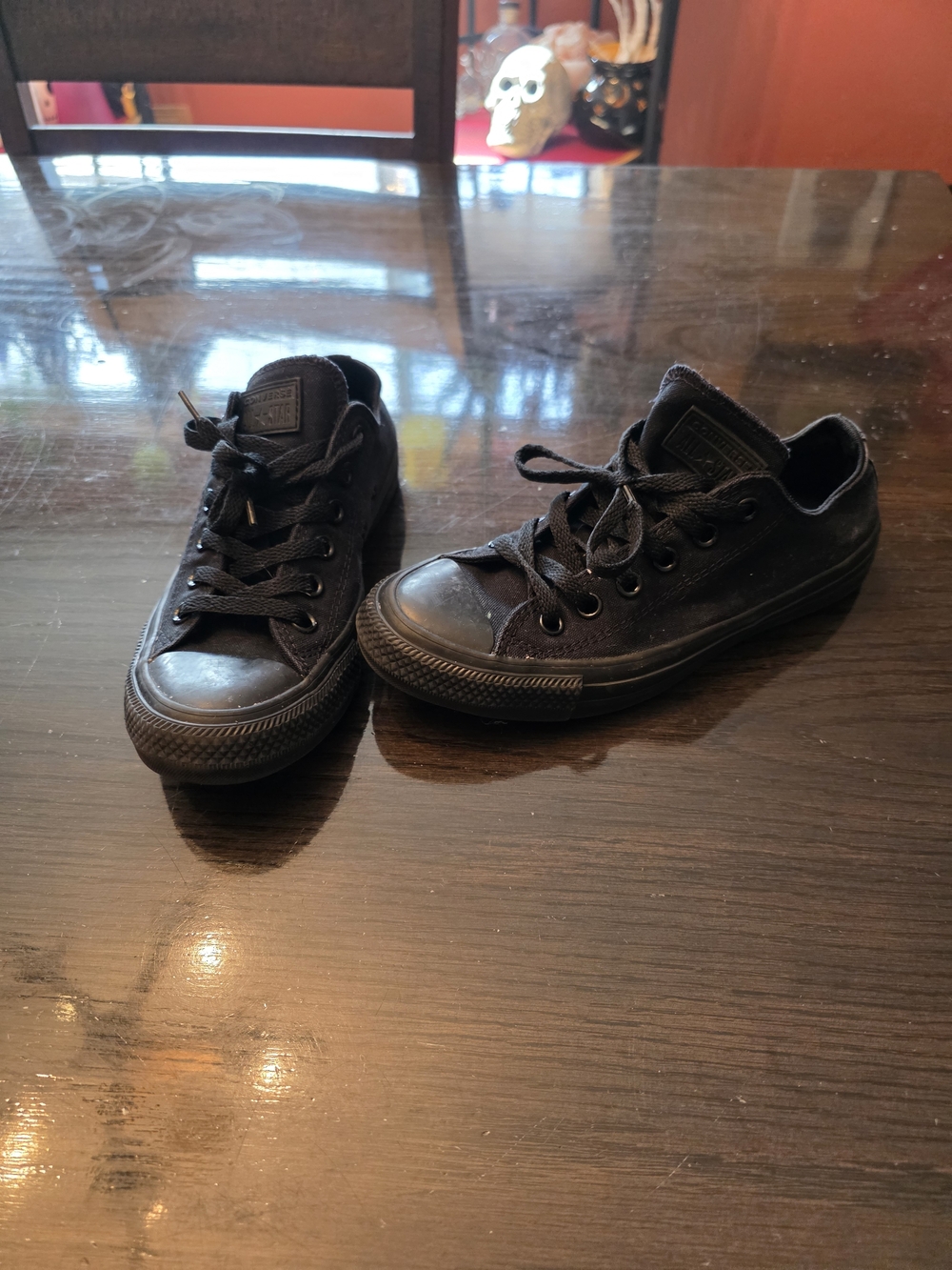 Converse Women's All Black Low-Top Canvas Sneakers